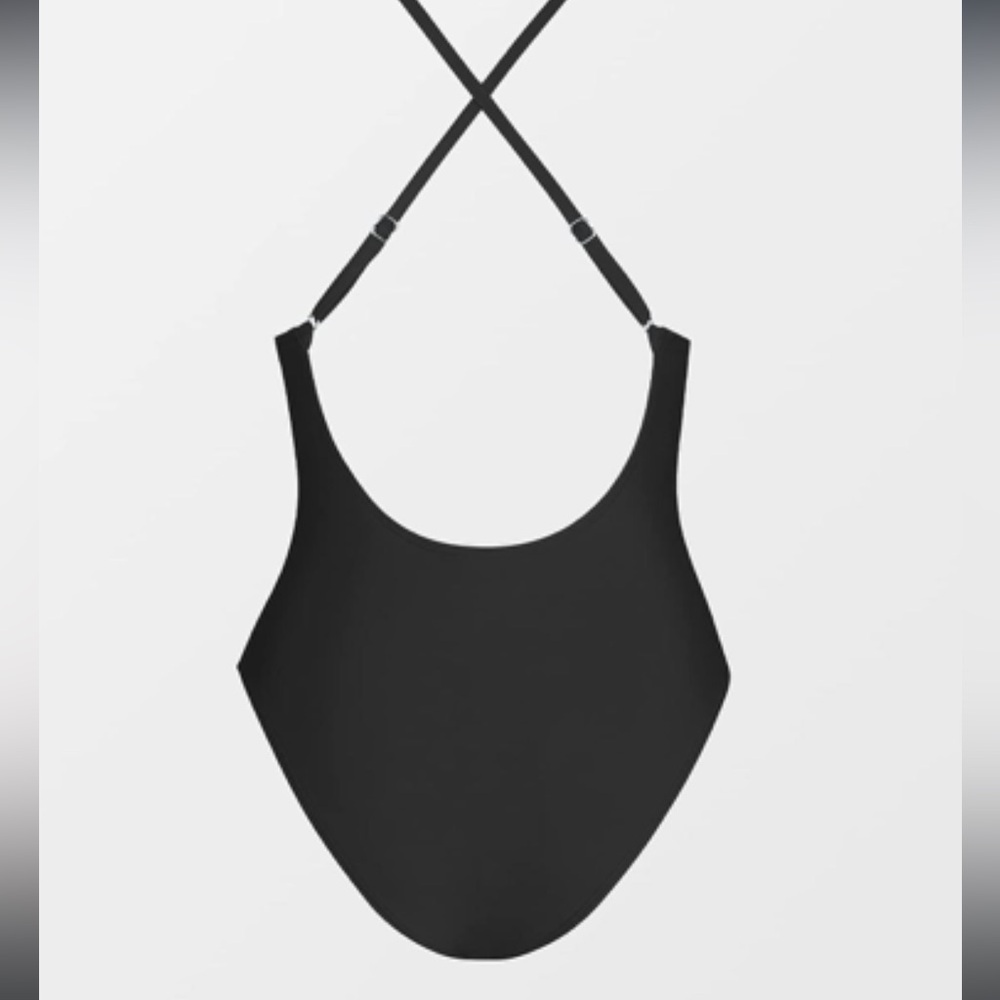 COPY - Women Swimsuit One Piece Bathing Suit Deep V Neck Crisscross Back - Picture 2 of 3